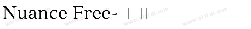 Nuance Free字体转换